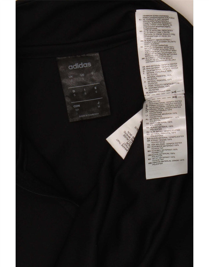 Adidas pentru bărbați Climalite Zip Neck Pullover Trening Top Mic Negru Poliester