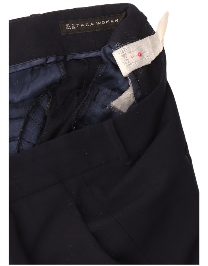 Pantaloni de costum slim pentru femei Zara Mediu L28 L26 Poliester bleumarin