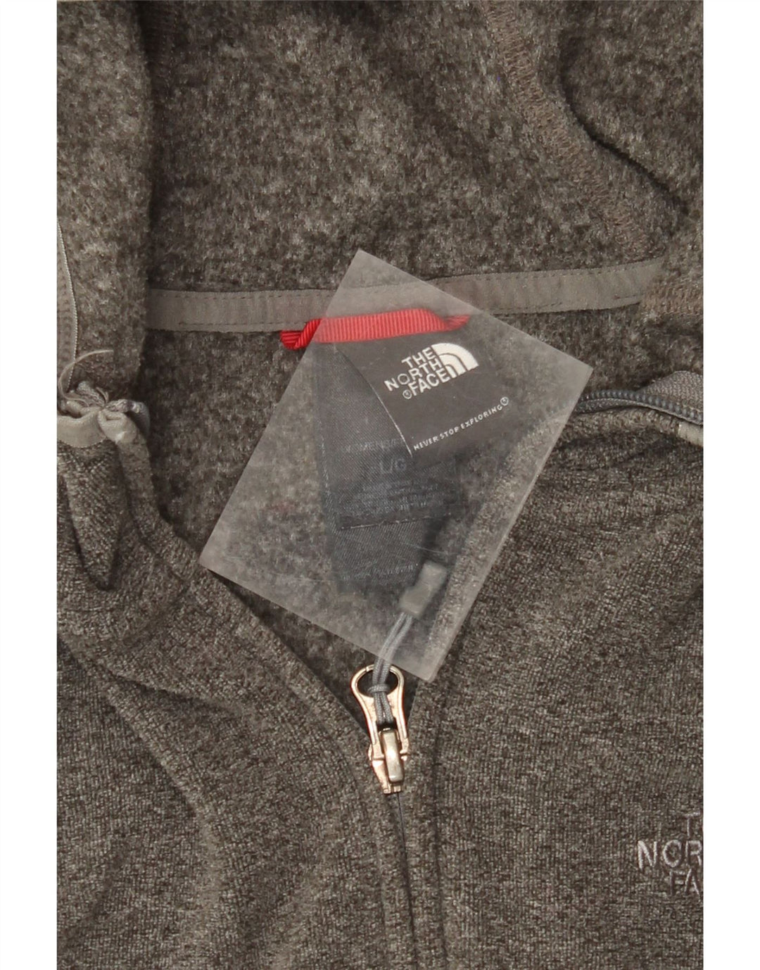 THE NORTH FACE Pulover cu capota cu fermoar pentru femei UK 16 Poliester mare gri