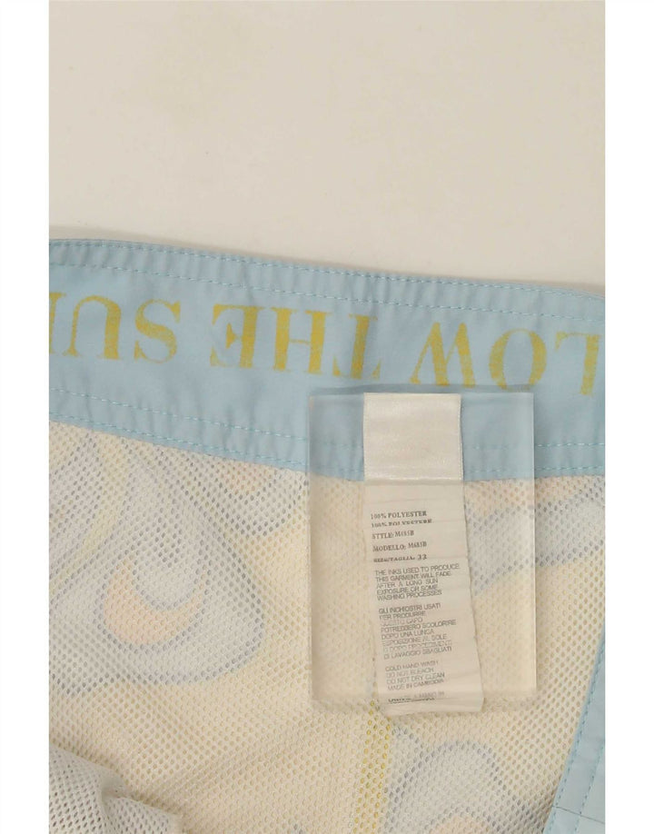 Sundek Pantaloni scurți de înot pentru bărbați, poliester floral, galben mediu