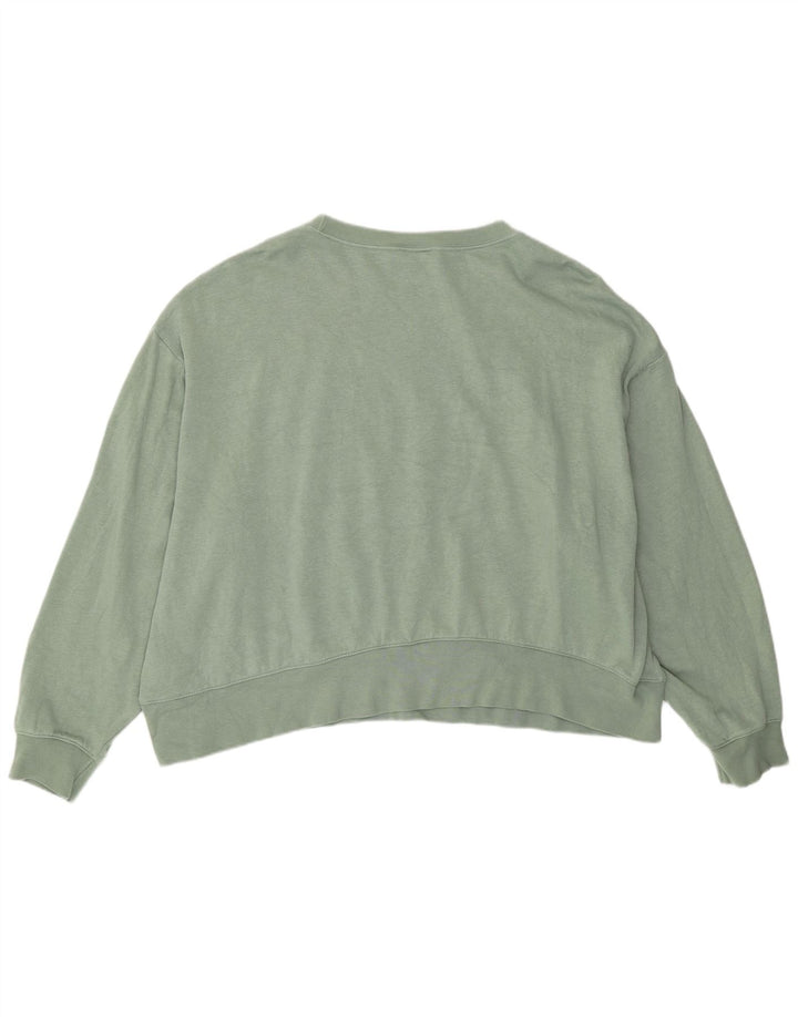 Pulover supradimensionat cu grafic Nike pentru femei UK 20 2XL Bumbac verde