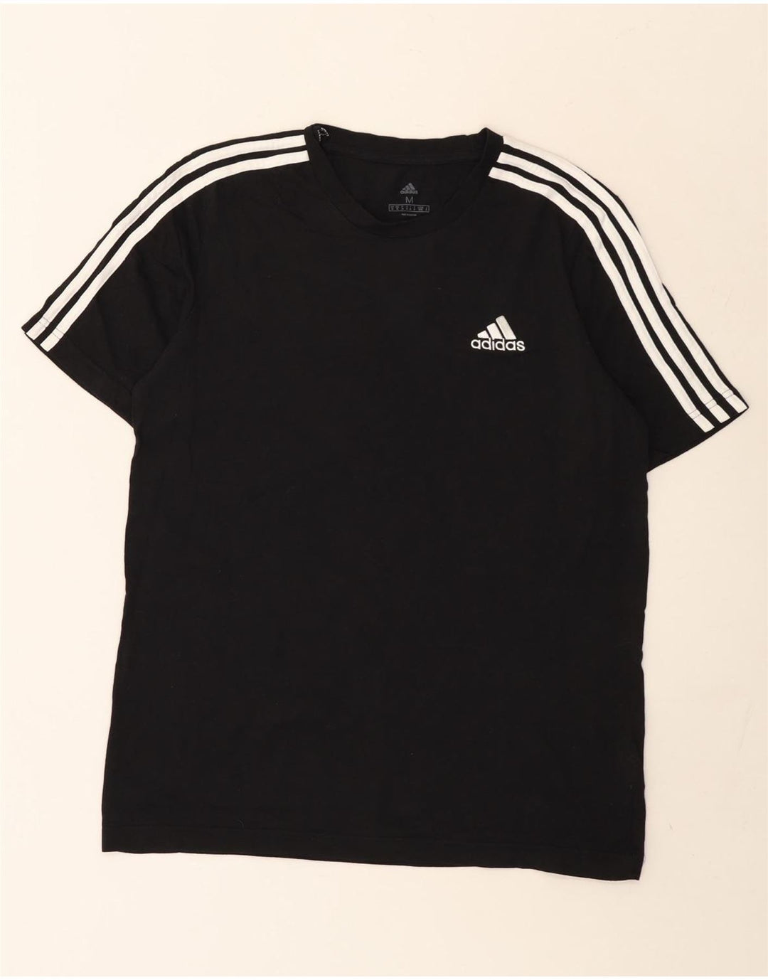 Tricou pentru bărbați Adidas Top Mediu Negru Bumbac