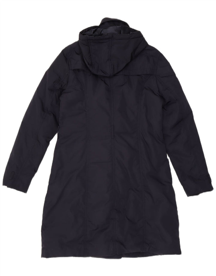 PHASE EIGHT Womens Hooded Padded Coat UK 14 Medium Navy Blue Polyester