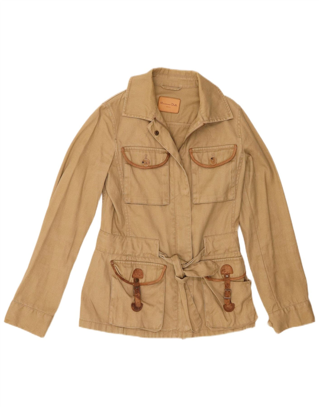 Massimo Dutti Jachetă Utilitară Femei EU 36 XS Kaki In