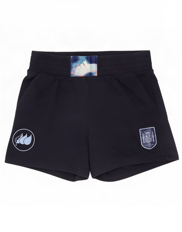 Pantaloni scurți sport grafic Adidas pentru bărbați Marea Britanie 8/10, bumbac, albastru bleumarin mic