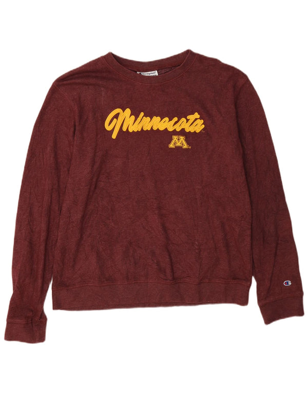 Pulover pentru damă Champion, Minnesota, cu grafică, UK 16, mare, burgundă