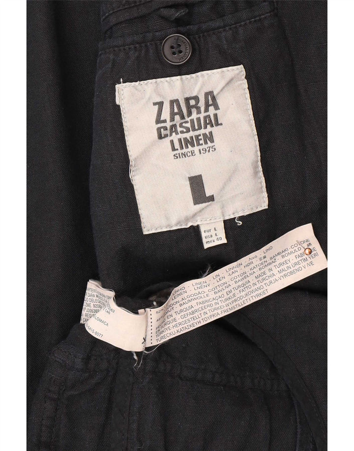 Blazer pentru bărbați Zara, cu 3 nasturi, UK 40, mare, in albastru marin