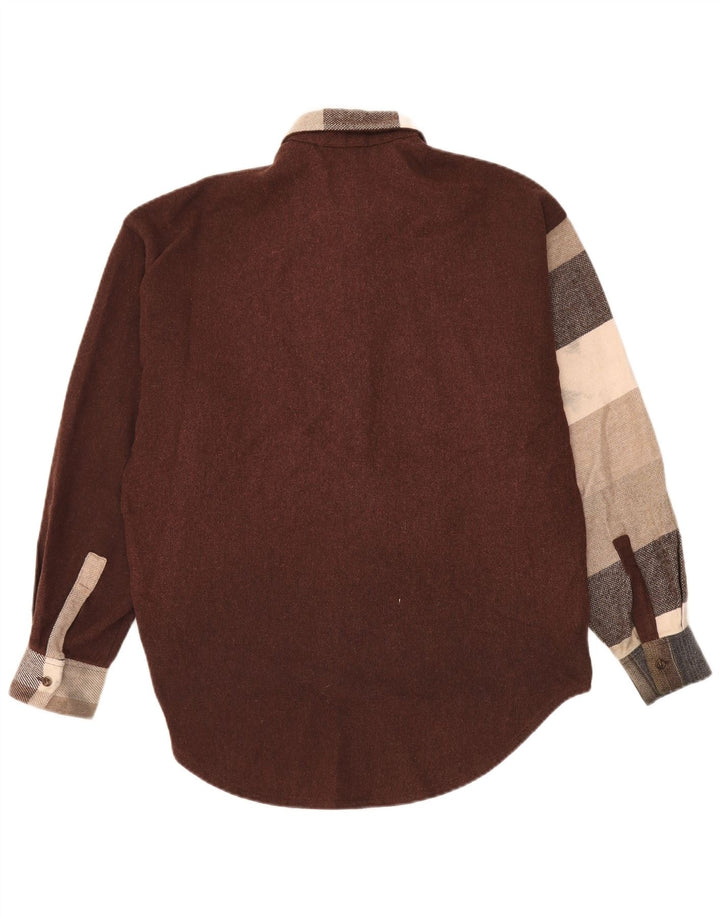 Cămașă de flanel vintage pentru bărbați, mare, multicoloră