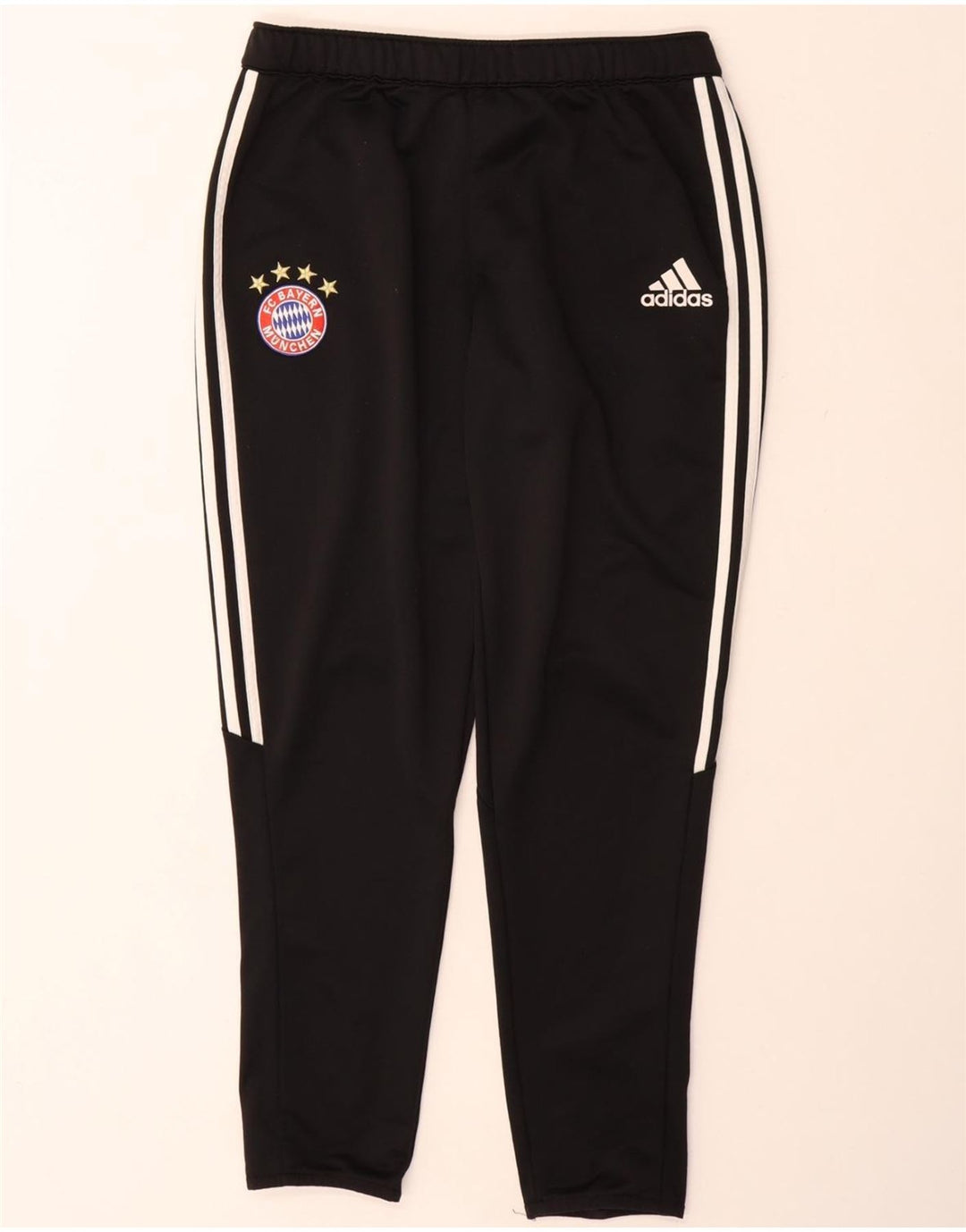 Pantaloni de trening ADIDAS FC Bayern Munchen pentru bărbați, poliester mediu negru