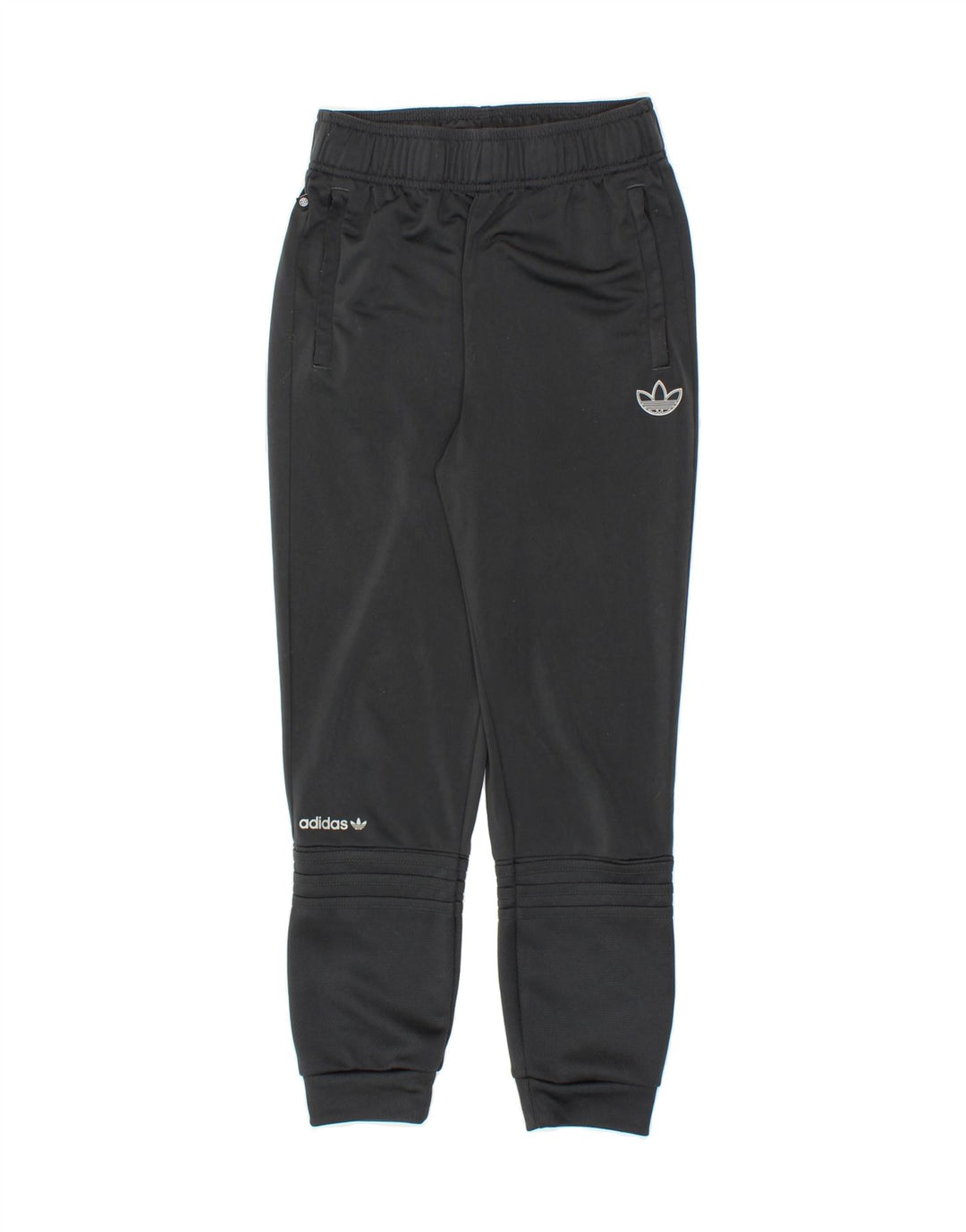 ADIDAS Boys Tracksuit Trousers Joggers 11-12 Years  Black Polyester Vintage Adidas and Second-Hand Adidas from Messina Hembry 