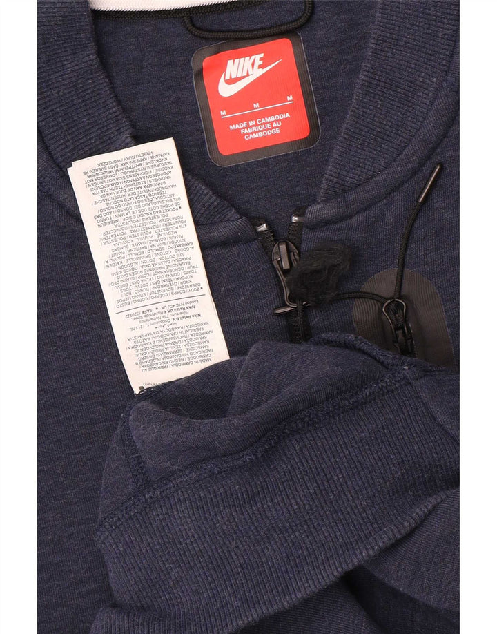 Jachetă de trening Nike pentru bărbați, bumbac mediu, albastru bleumarin