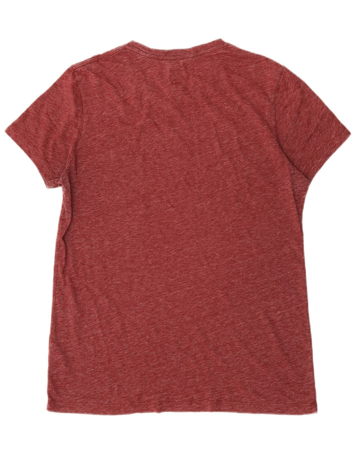 Tricou Jack Wills pentru bărbați Top mare din poliester cu pături burgundă