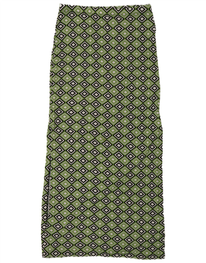 Fusta Maxi pentru femei MICHAEL KORS Medium W30 Green Geometric