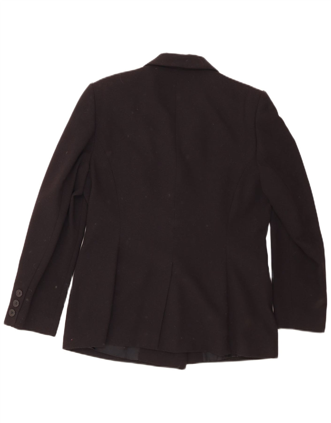 WALLIS Womens Double Breasted Blazer Jacket UK 14 Medium Black Polyester
