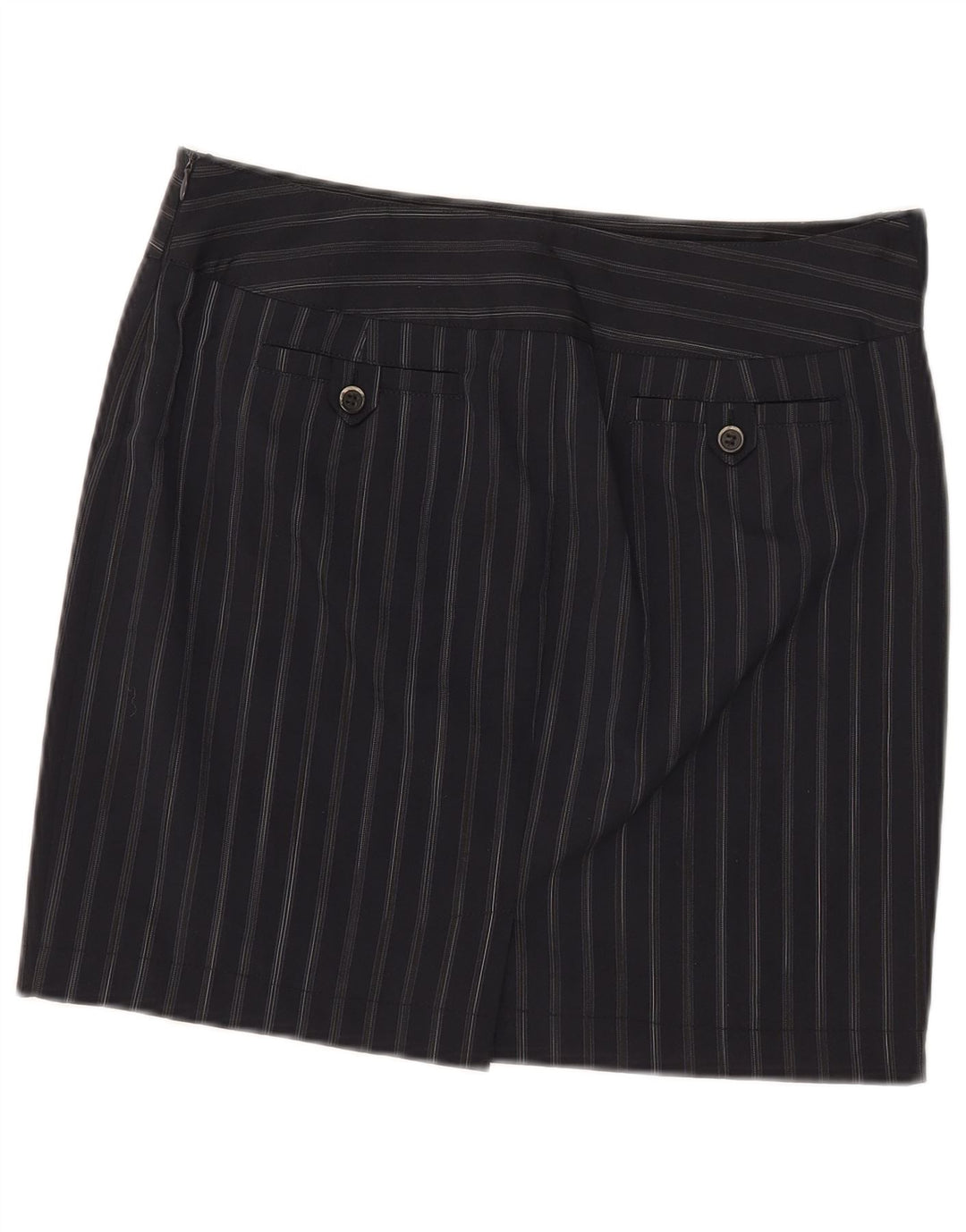 Fusta mini pentru femei Marella UK 12 Medium W32 Bleumarin cu dungi Poliester