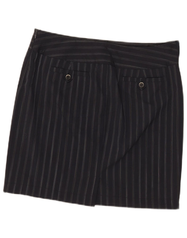 Fusta mini pentru femei Marella UK 12 Medium W32 Bleumarin cu dungi Poliester