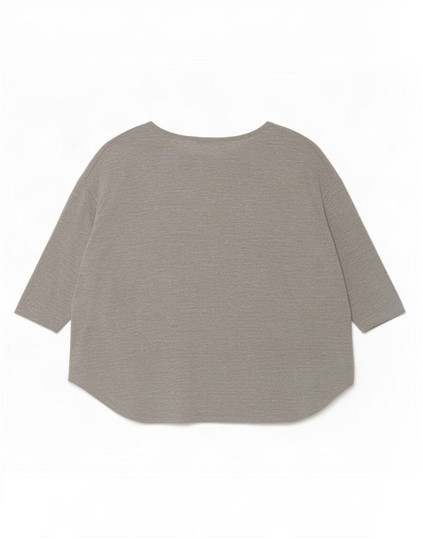 Topshop pentru femei supradimensionat cu mâneci 3/4 UK 12 Medium Gri Viscose