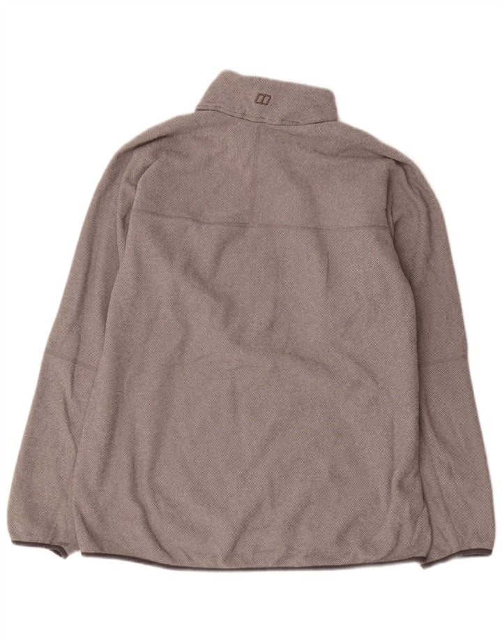 Hanorac pentru bărbați Berghaus, cu fermoar, cu gât, 2XL, poliester gri