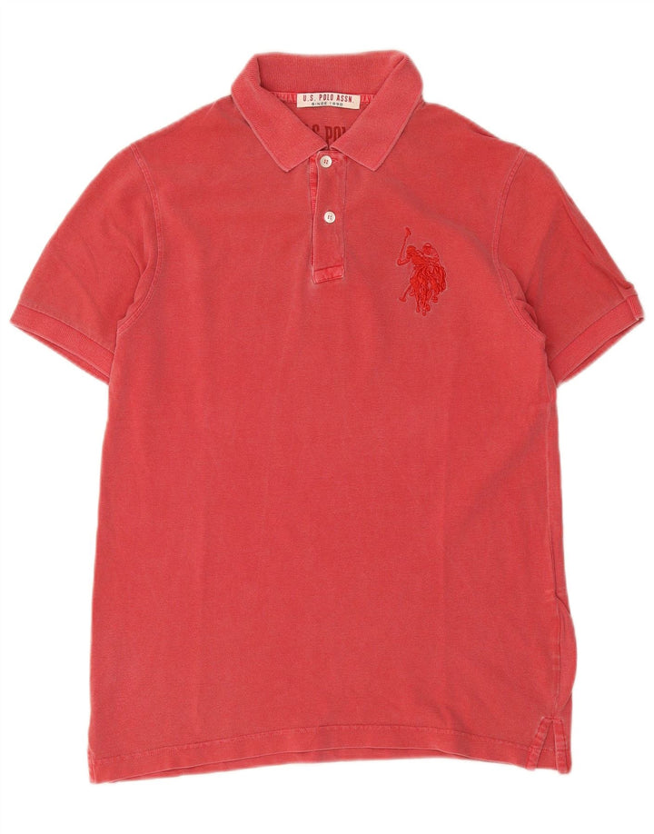 U.S. Polo Assn. Tricou polo pentru bărbați, roșu mediu