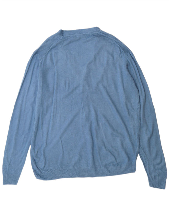 Pulover cardigan pentru bărbați James Pringle XL albastru