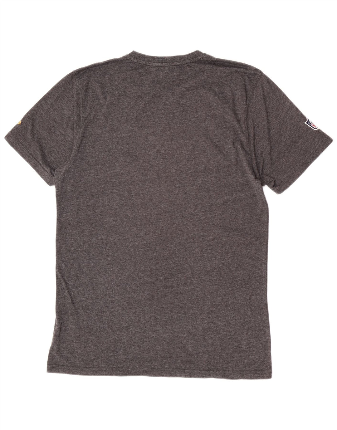 Tricou grafic pentru bărbați New Era Top mare din bumbac gri