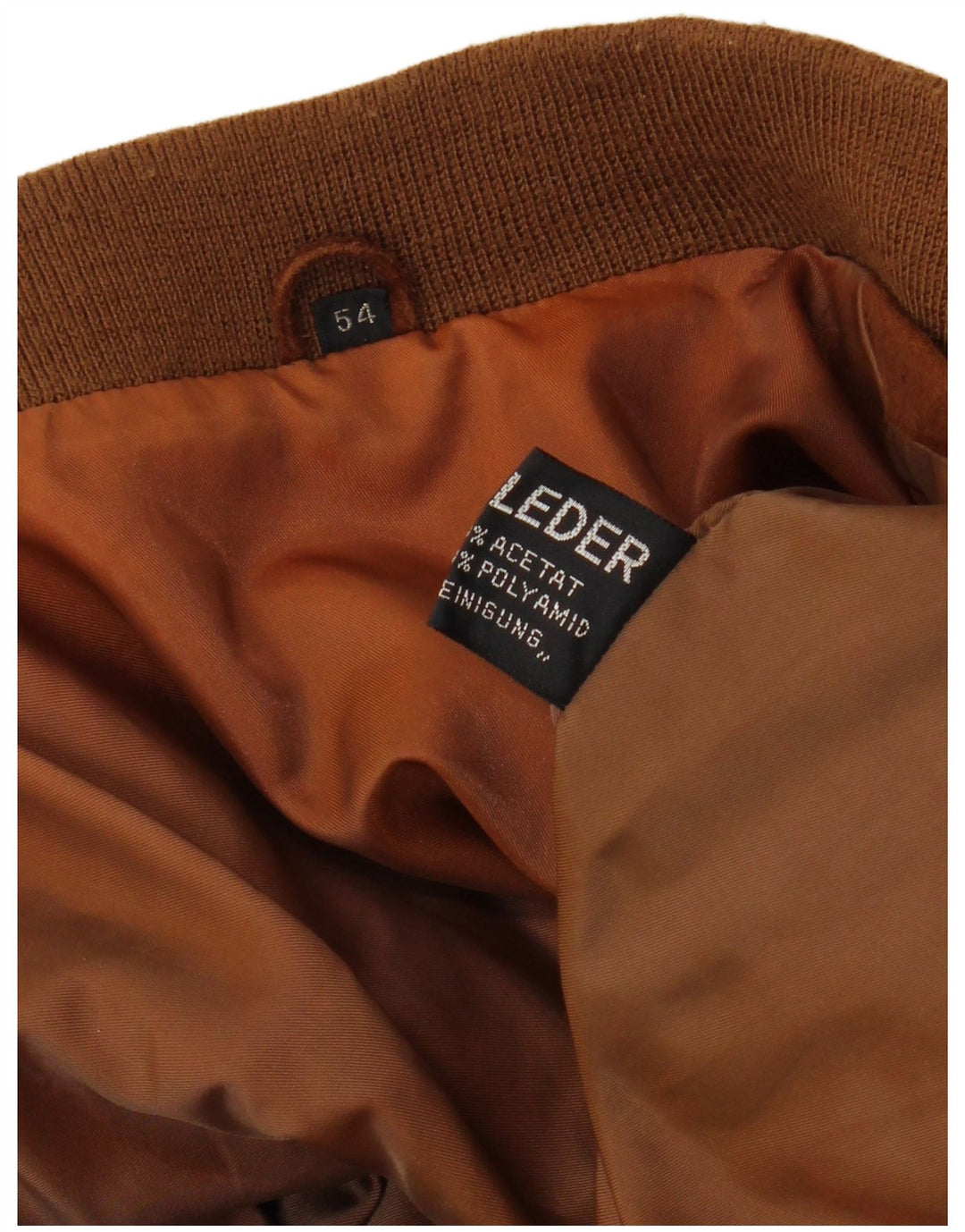 Jachetă vintage pentru bărbați din piele intoarsa EU 54 2XL din piele maro