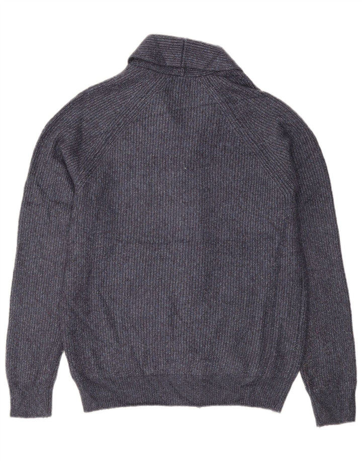 Pulover cardigan pentru bărbați Marks & Spencer, poliamidă, albastru bleumarin mediu