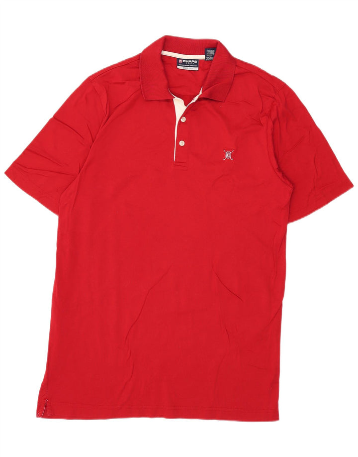Cămașă polo de golf Chaps pentru bărbați, bumbac roșu mic