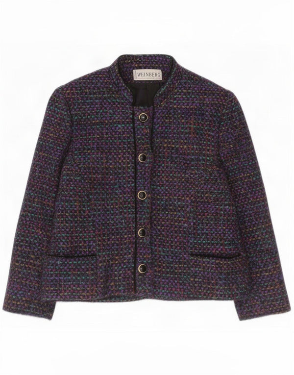 Blazer Weinberg pentru femei cu 5 nasturi, UK 10, mic multicolor, pete
