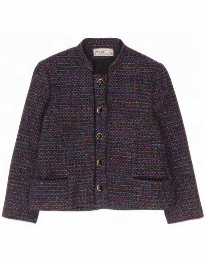 Blazer Weinberg pentru femei cu 5 nasturi, UK 10, mic multicolor, pete