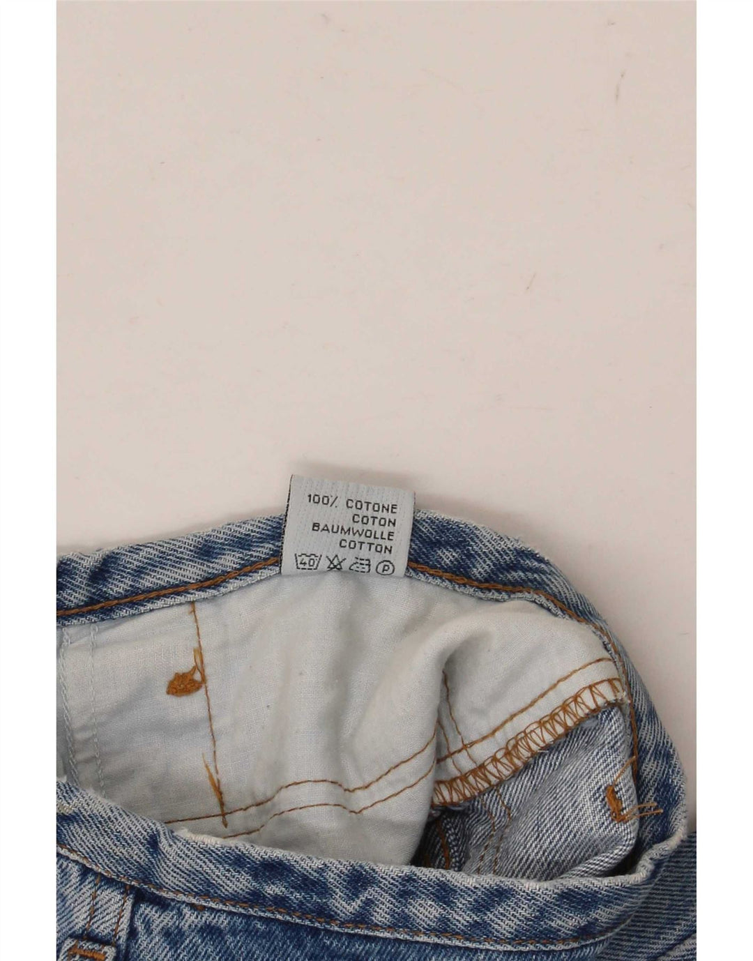 Blugi conici de damă vintage L28 L29 Bumbac albastru