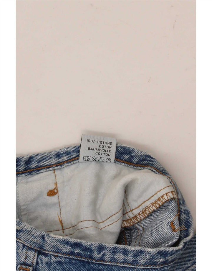 Blugi conici de damă vintage L28 L29 Bumbac albastru