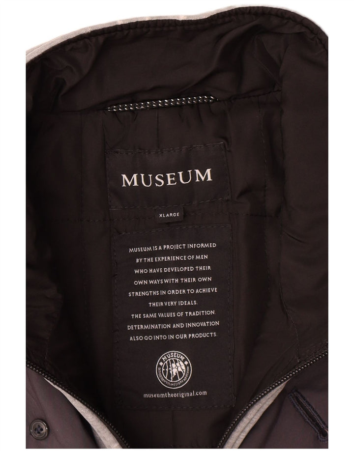 Trench pentru bărbați Museum UK 42 XL poliester gri