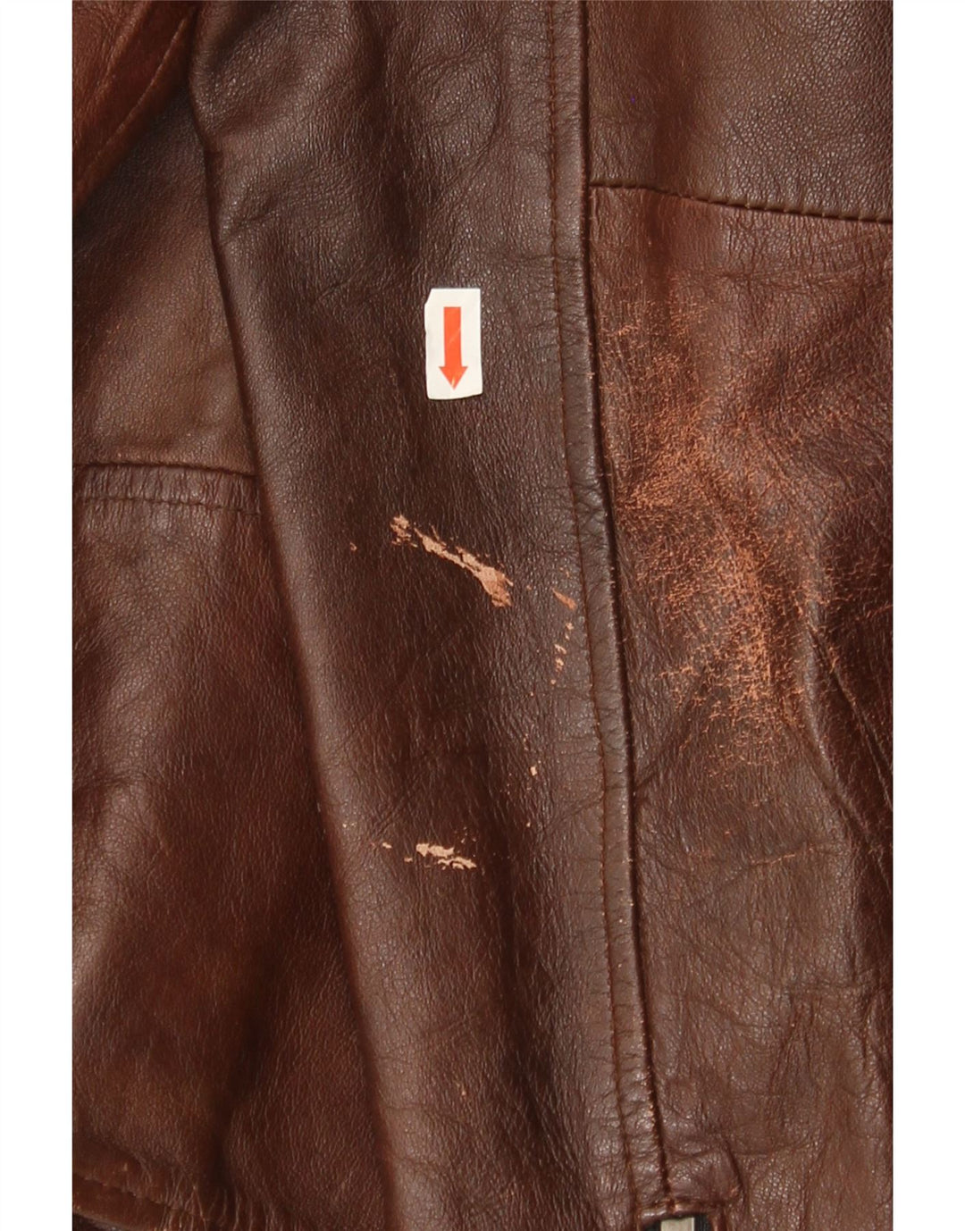 Jack & Jones Jachetă pentru motociclist din piele pentru bărbați UK 40 Mare, maro, din piele
