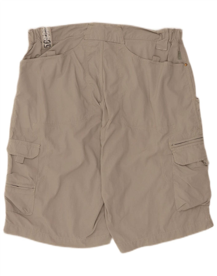 Pantaloni scurți cargo SALEWA pentru bărbați, mari W34, nailon gri