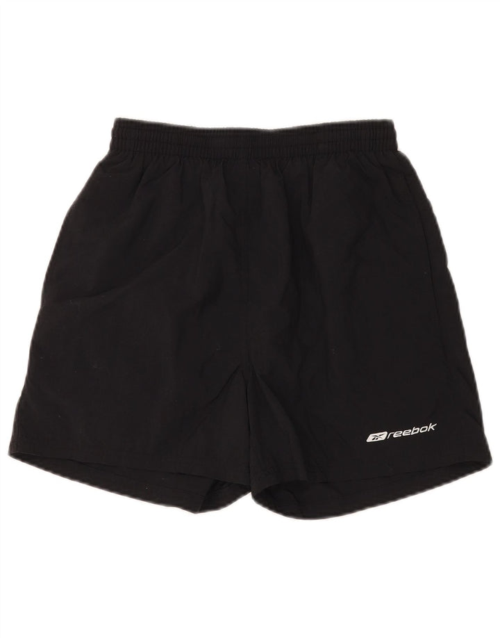 Pantaloni scurți sport grafic REEBOK XS, nailon, negru