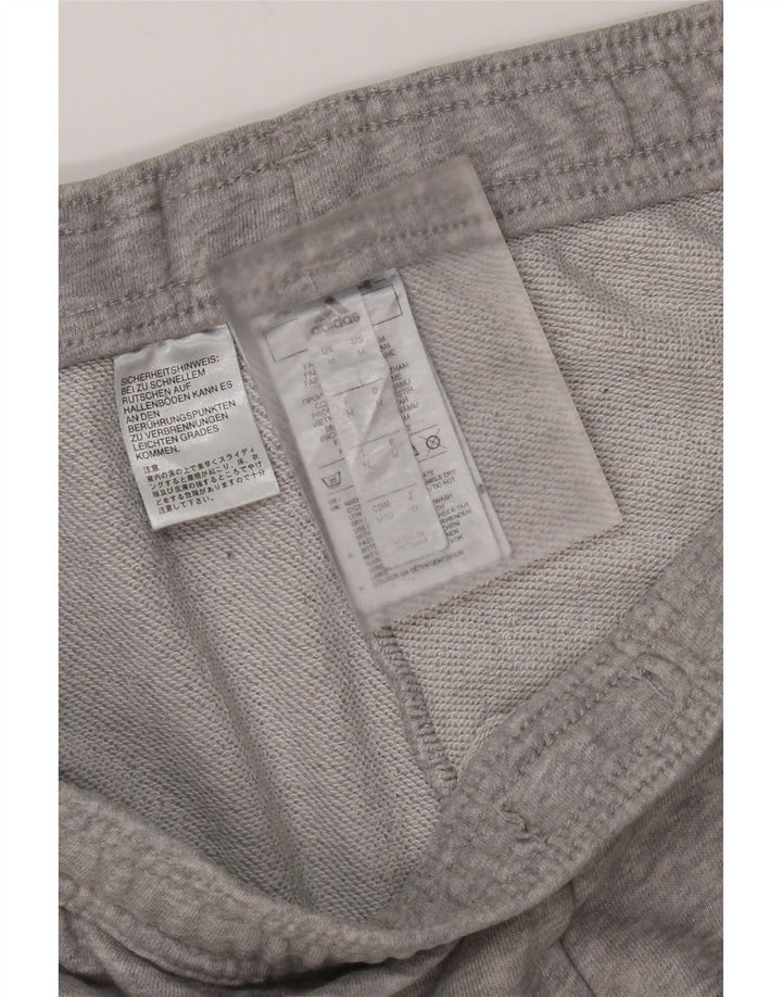 Pantaloni de trening Adidas pentru bărbați, bumbac gri mediu