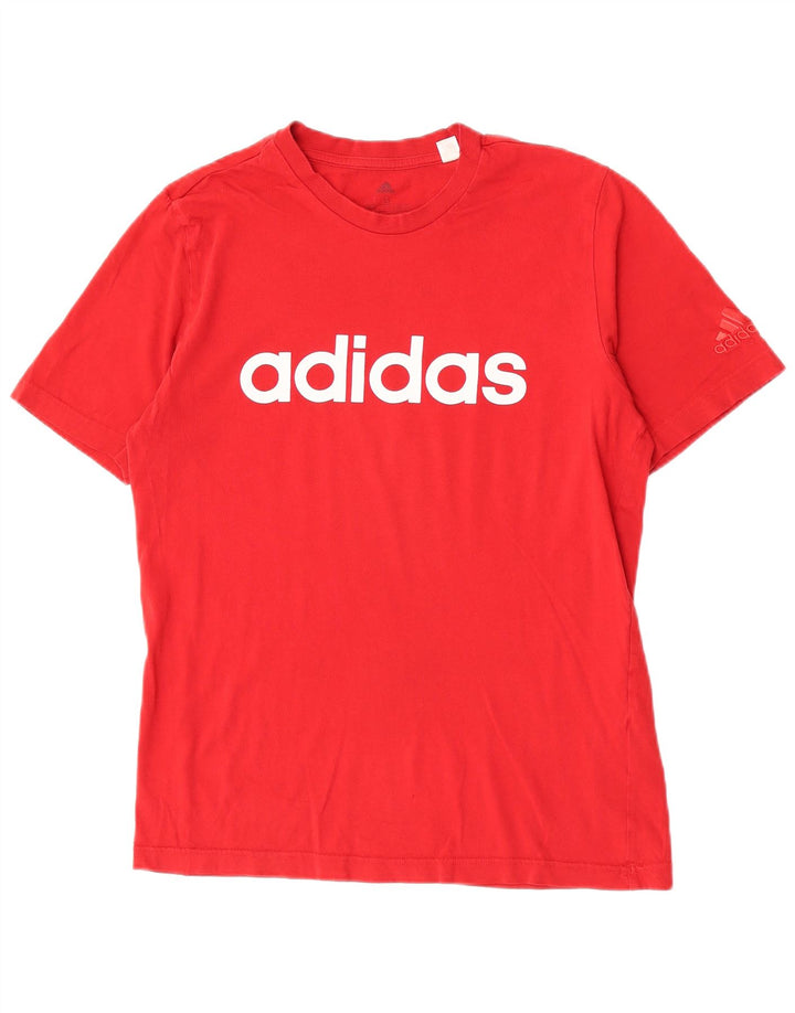 Tricou grafic pentru bărbați Adidas Top mic, roșu, bumbac