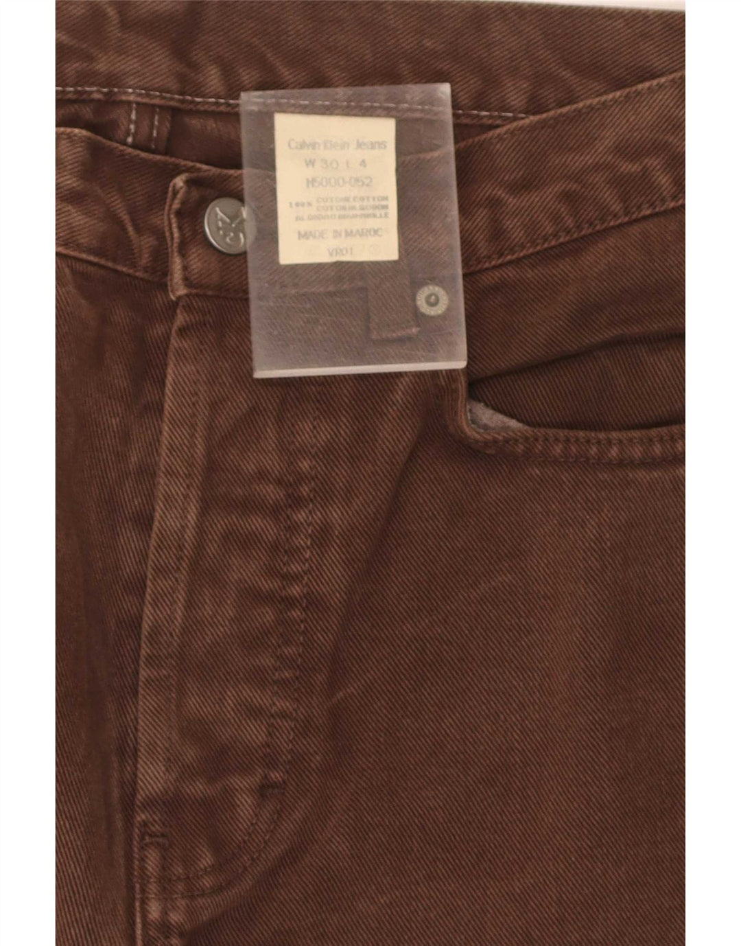 Calvin Klein Blugi drepti pentru bărbați W30 L31 bumbac maro