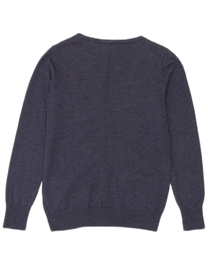 Pulover cardigan pentru femei Fat Face UK 10 Mic Lână bleumarin