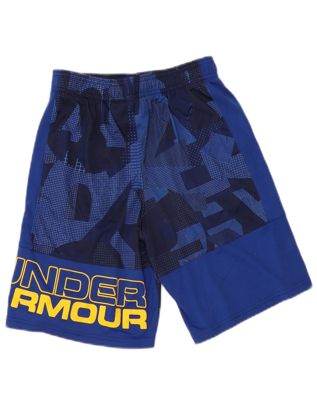 Pantaloni scurți sport grafic Under Armour pentru băieți 9-10 ani, mediu albastru, geometric