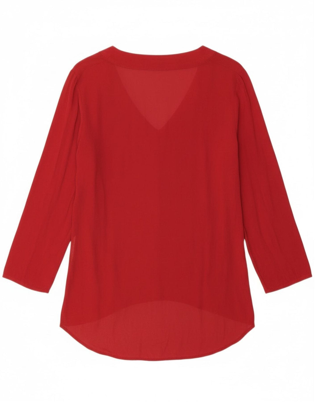 Top cu tunică cu mânecă lungă pentru femei Zara UK 14 Medium Red