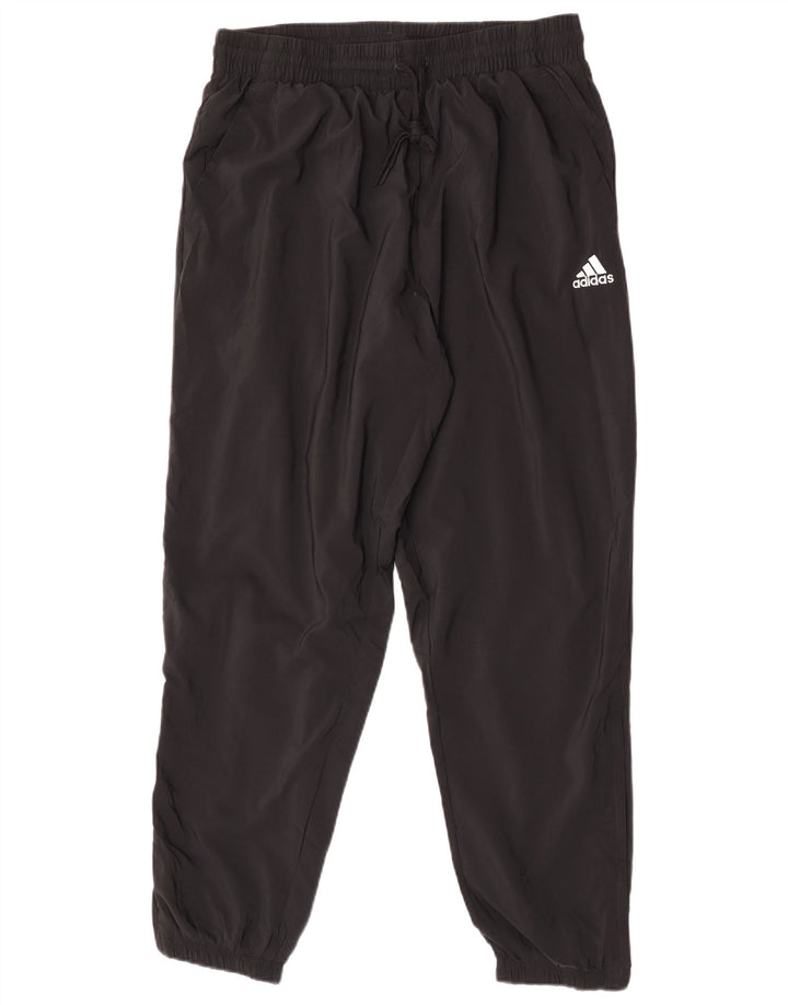 Pantaloni de trening pentru bărbați Adidas Pantaloni de jogging, mari, negru, poliester
