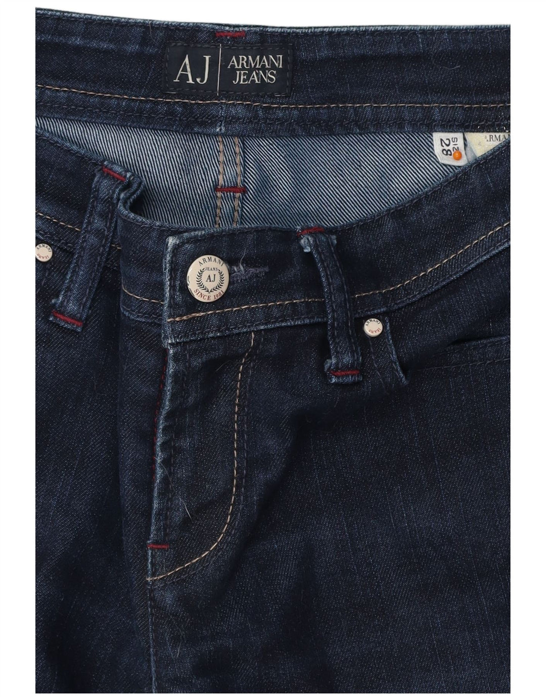 Blugi Drepți Femei ARMANI W28 L32 Bleumarin