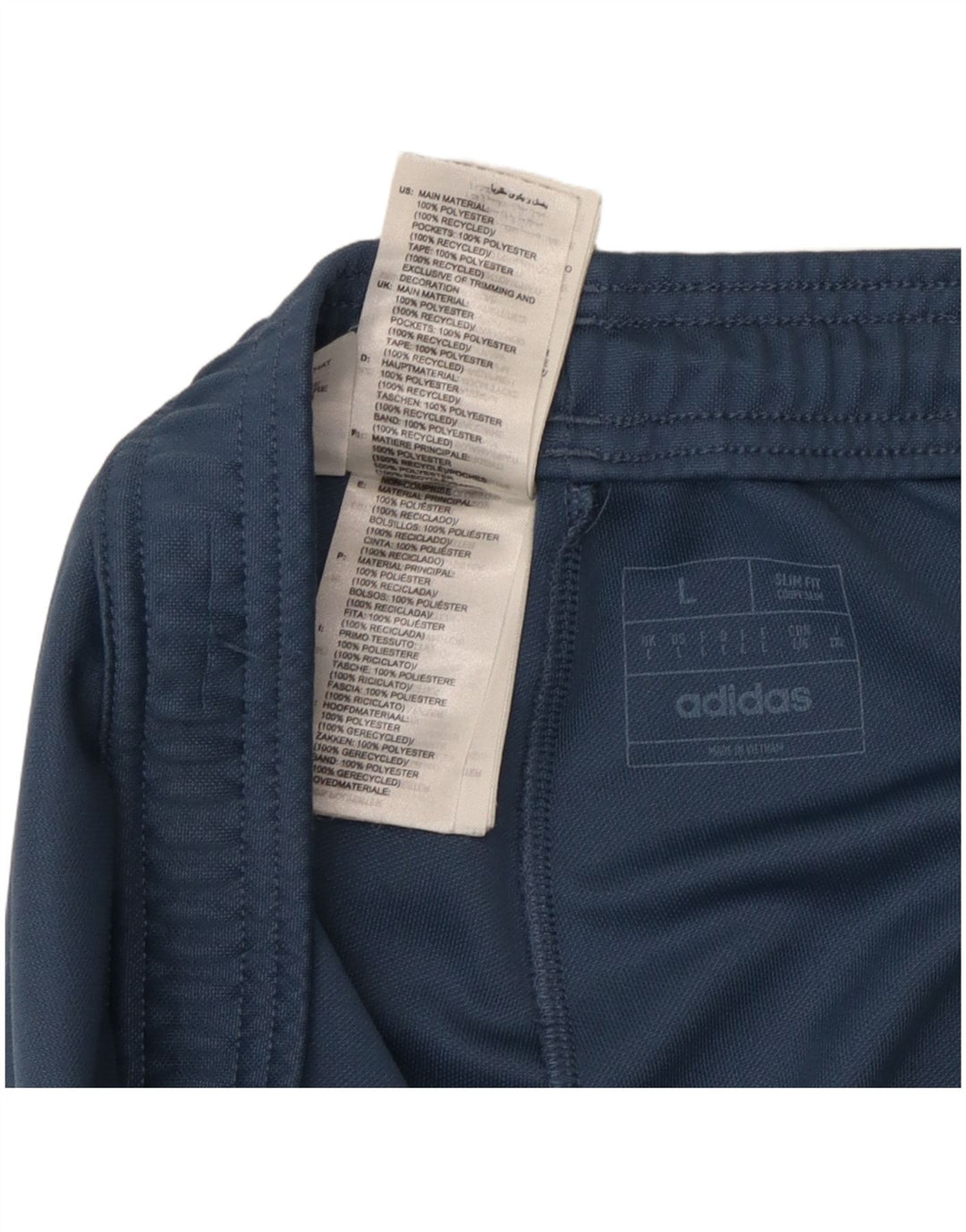 Pantaloni de trening Adidas Slim Fit pentru bărbați, mari, albastru, poliester