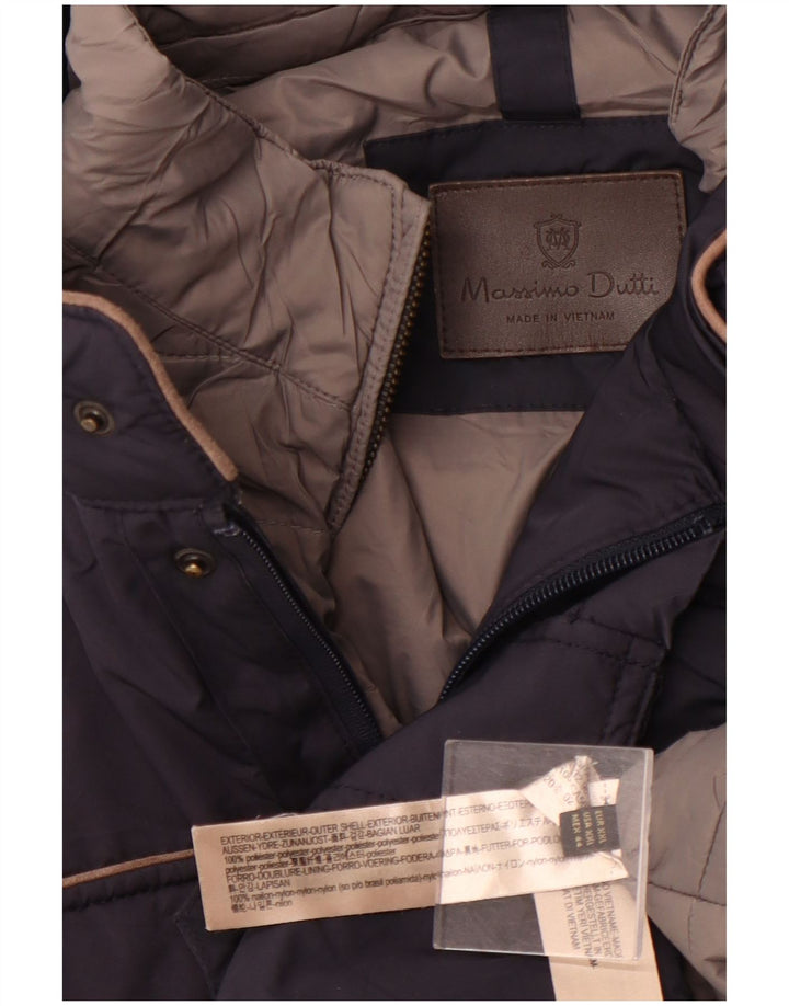 Jachetă pentru bărbați MASSIMO DUTTI UK 44 2XL Bleumarin Poliester