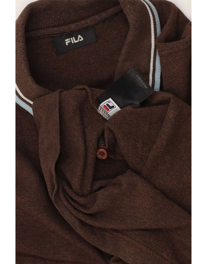 Tricou Polo Fila Barbati Mare Maro Bumbac