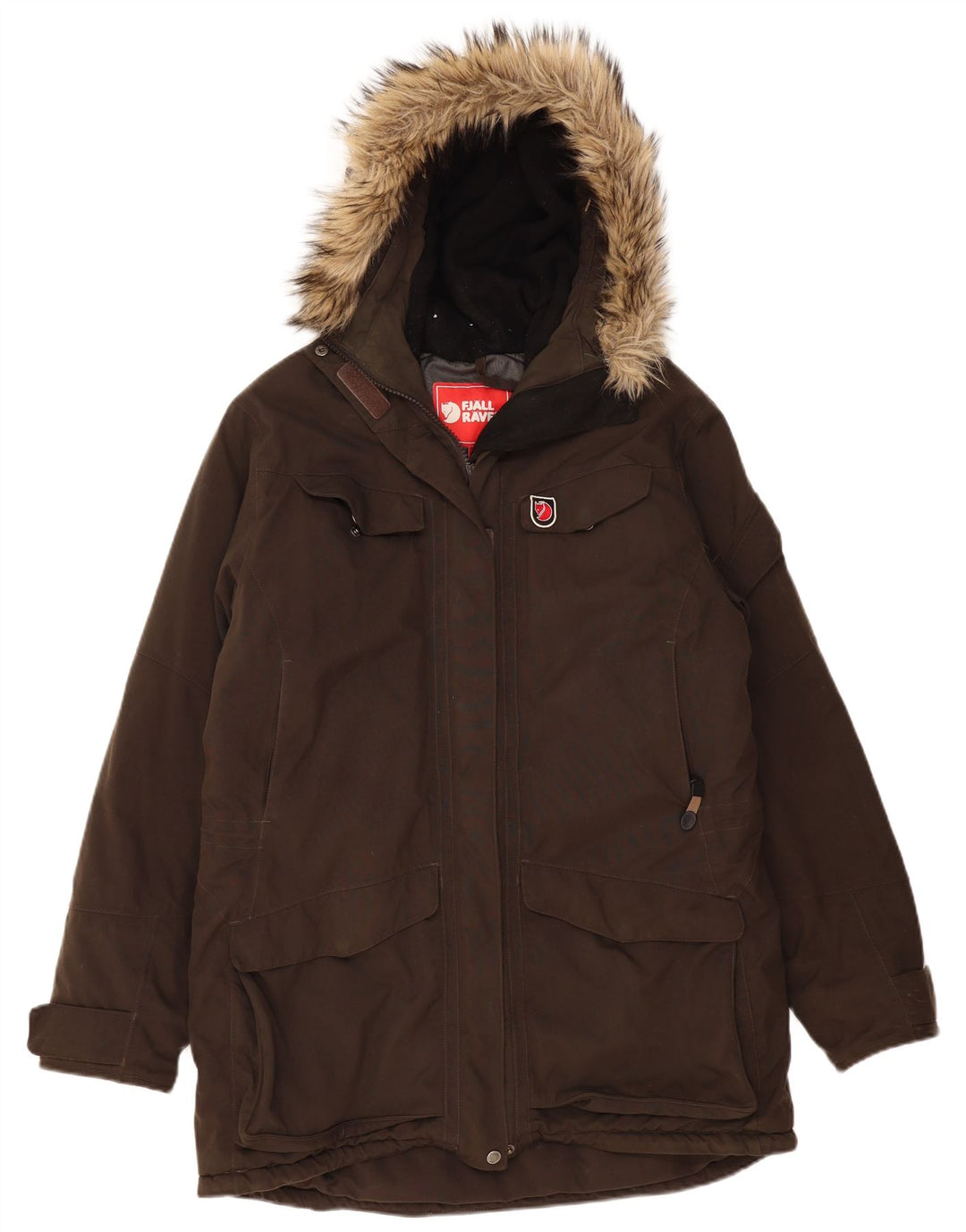 FJALL RAVEN Jachetă Parka cu glugă pentru femei UK 16 Large Khaki