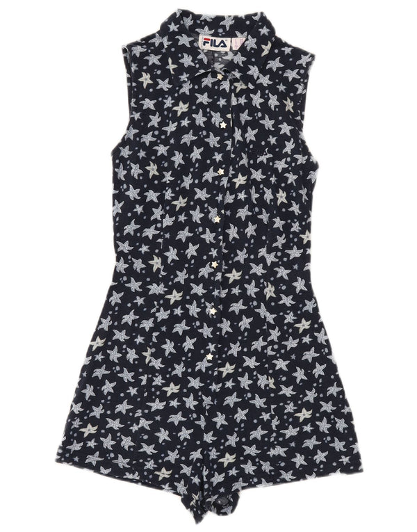 Combi fără mâneci pentru femei FILA IT 40 Small Bleumarin Floral