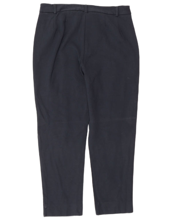 Pantaloni tăiați pentru femei Marks & Spencer UK 12 Medium W30 L25 Bleumarin